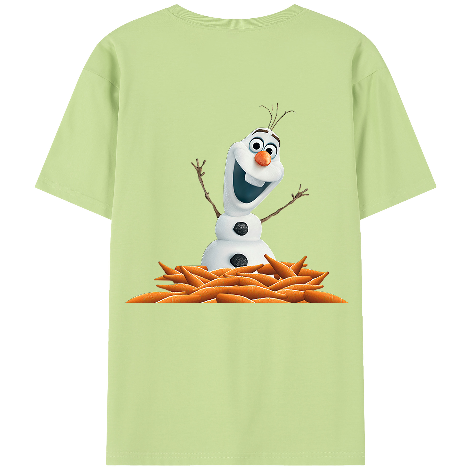 （画像用） アナと雪の女王 アンナ エルサ Frozen Anna Elsa 綿100％半袖Tシャツ（背面プリント）